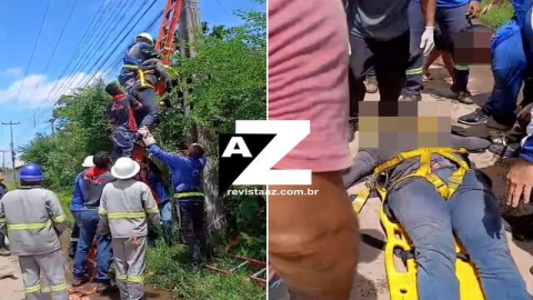 Homem morre eletrocutado enquanto fazia troca de lâmpada em poste