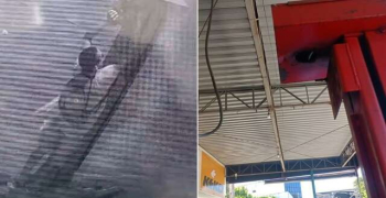 Criminosos furtam motores de elevadores de oficina mecânica