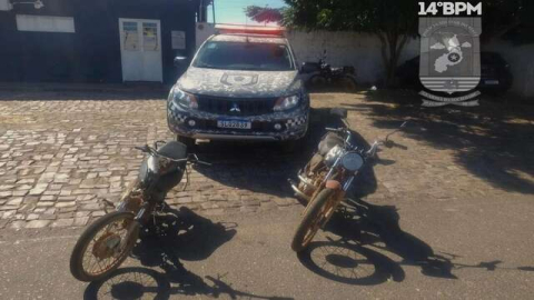 Duas motocicletas com sinais de adulteração são apreendidas em oficina