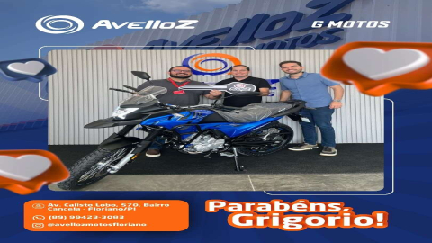 Veja alguns dos clientes que já adquiriram as motos Avelloz nessa primeira semana de vendas em Floriano