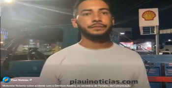 Vídeo: Noberto, motorista da colisão da D-20 com a moto do Denilson Avelino, cita sobre o acidente