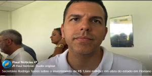Obra da 10ª GRE, em Floriano, terá investimento de R$ 3 milhões, diz secretário Rodrigo