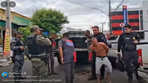 Veja a chegada do Diego do Reis e do Elvin na Central de Flagrantes da Polícia Civil