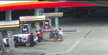 Vídeo: Posto de combustíveis é alvo de assalto por criminosos armados