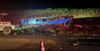 Seis trabalhadores e morrem e 46 ficam feridos em município de SP, após ônibus que saiu do MA tombar