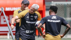 São Paulo encerra a preparação para enfrentar o Bragantino; veja provável escalação