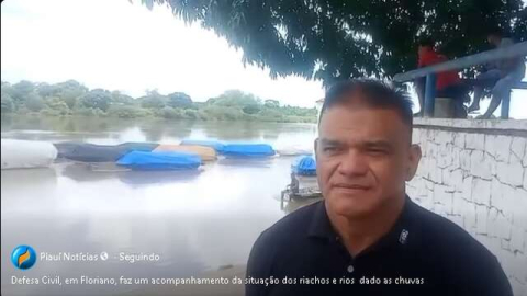 A Defesa Civil, em Floriano, faz um acompanhamento da situação dos riachos e rios, dadas as chuvas