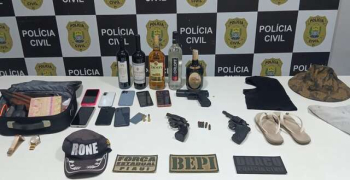 Cinco adolescentes são apreendidos suspeitos de roubo em residência