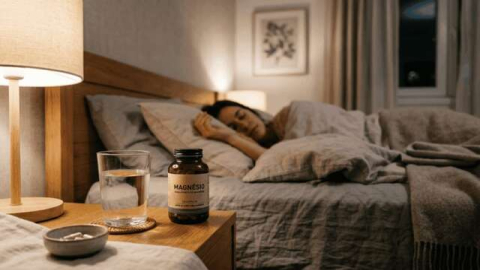 O magnésio antes de dormir pode ajudar no sono e ainda aliviar sinais de ansiedade