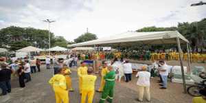 Joel, líder dos Progressistas, esteve em Teresina, participando do mutirão da limpeza com Sílvio Mendes