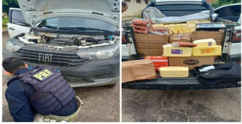 PRF recupera veículo roubado e apreende grande quantidade de alimentos irregulares em Picos