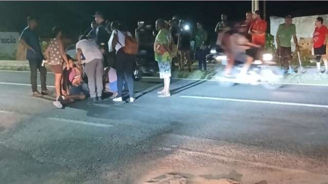 Acidente próximo ao contorno da Avenida Dirceu Arcoverde com a Rua Pe Uchoa, bairro Terra Preta