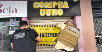 Operação Ouro Sujo interdita novamente loja suspeita de receptação de ouro em Teresina