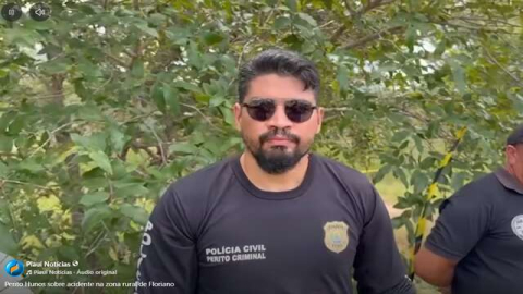 Perito criminal Hunos, da Civil, sobre o levantamento de informações do grave acidente na PI 140, em Floriano