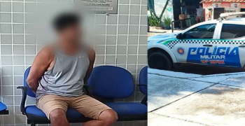 Preso homem por agredir idoso, ameaçar e desacatar policiais
