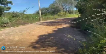 Chácara que fica no Tabuleirinho, zona rural de Floriano, é vítima de criminosos