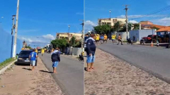 Torcedores baderneiros provocam senas lamentáveis no Piauí. Eles usavam paus e pedras para atacar rivais