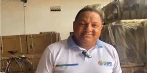 Prefeito Antônio Carlos, de Barão de Grajaú, sobre a chegada da mobília para Escola Militar