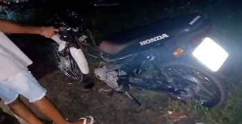 Mulher fica ferida após colidir em animal na BR 222