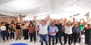 Joel Rodrigues e Ciro Nogueira, do PP, cumprem agenda no Parque da Cidadania em Teresina