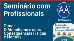 Seminário aborda sobre alcoolismo e impactos na saúde física e mental em 10 de junho