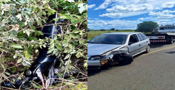Motociclista tem perna decepada após colisão com carro na PI 236