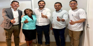 Daguia de Dona Bela esteve em reunião com o Washington Bandeira, pré-candidato a vice-governador