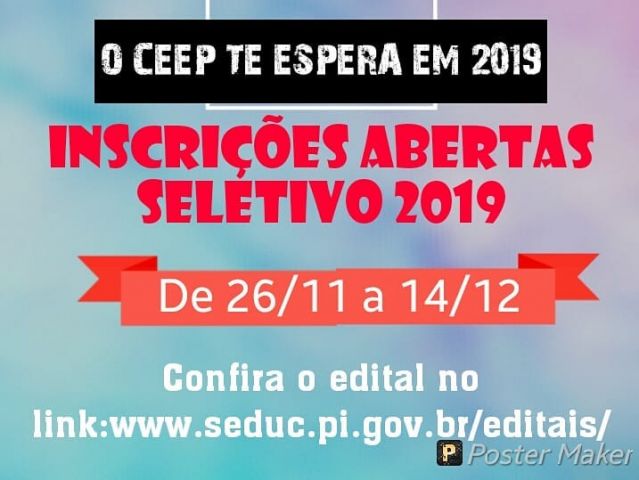 ceep seletivo 2019