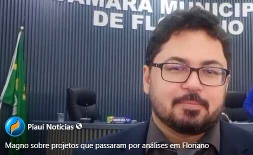 Vereador professor Magno Weverson sobre sessões do mês de fevereiro em Floriano