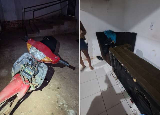 Homem é preso após invadir residência, agredir ex-companheira, quebrar moto e móveis
